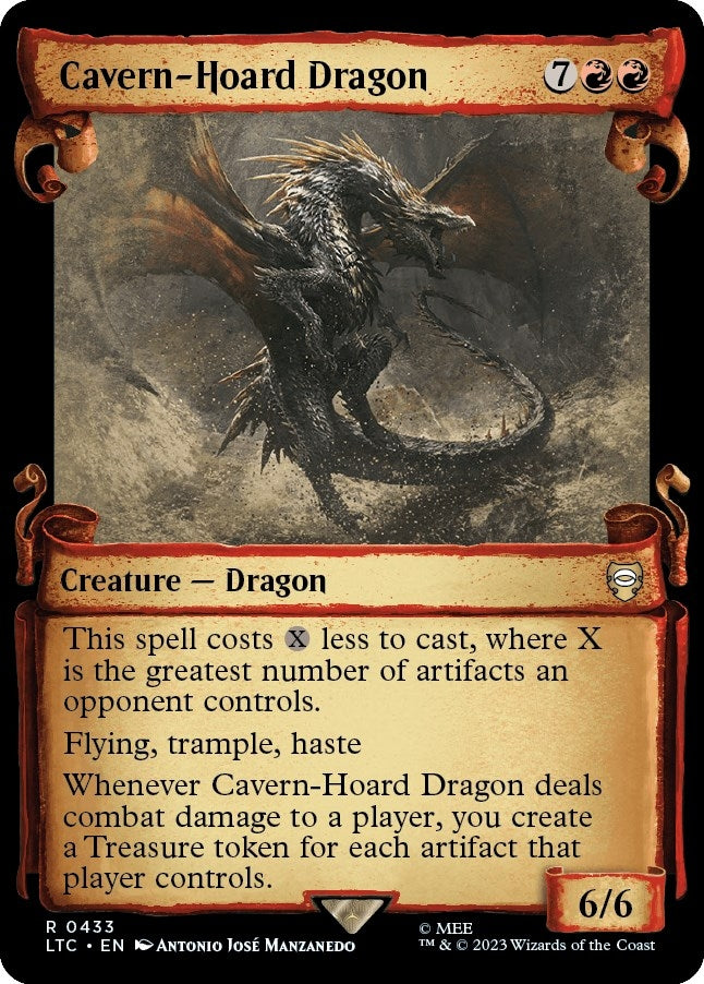 Image for Cavern-Hoard Dragon (Showcase Scrolls) (433) [Commander: The Lord of the Rings: Tales of Middle-earth]