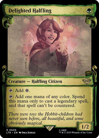 Image for Delighted Halfling (Showcase Scrolls) (609) [Universes Beyond: The Lord of the Rings: Tales of Middle-earth]
