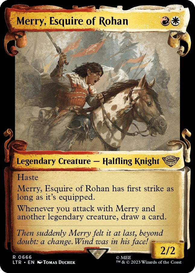 Image for Merry, Esquire of Rohan (Showcase Scrolls) (666) [Universes Beyond: The Lord of the Rings: Tales of Middle-earth]