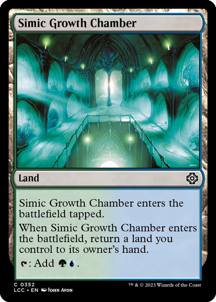 Image for Simic Growth Chamber (352) [Commander: The Lost Caverns of Ixalan]