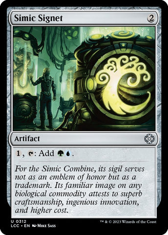 Image for Simic Signet (312) [Commander: The Lost Caverns of Ixalan]