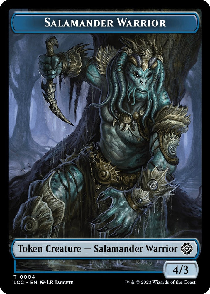 Image for Salamander Warrior // Treasure Double-Sided Token (4 // 18) [Commander: The Lost Caverns of Ixalan]