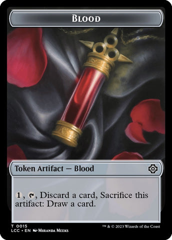 Image for Blood // Vampire (0004) Double-Sided Token (15 // 4) [Commander: The Lost Caverns of Ixalan]