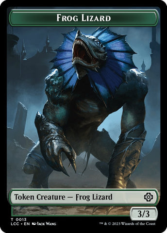 Image for Frog Lizard // Merfolk (0003) Double-Sided Token (13 // 3) [Commander: The Lost Caverns of Ixalan]