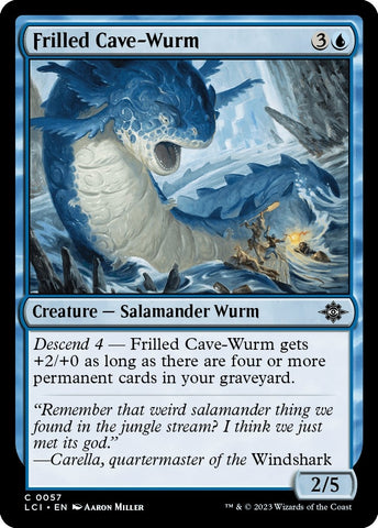 Image for Frilled Cave-Wurm (57) [The Lost Caverns of Ixalan]