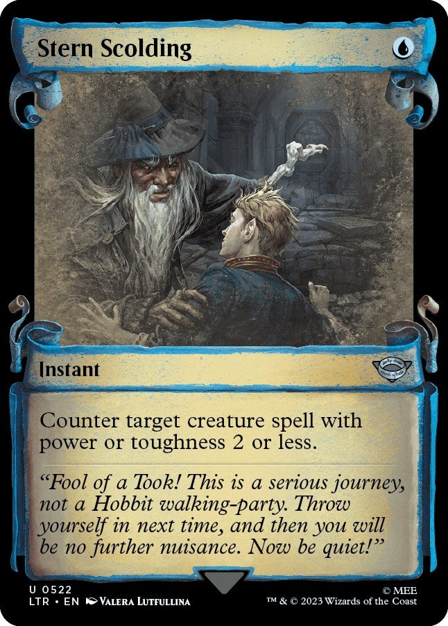 Image for Stern Scolding (Showcase Scrolls) (522) [Universes Beyond: The Lord of the Rings: Tales of Middle-earth]