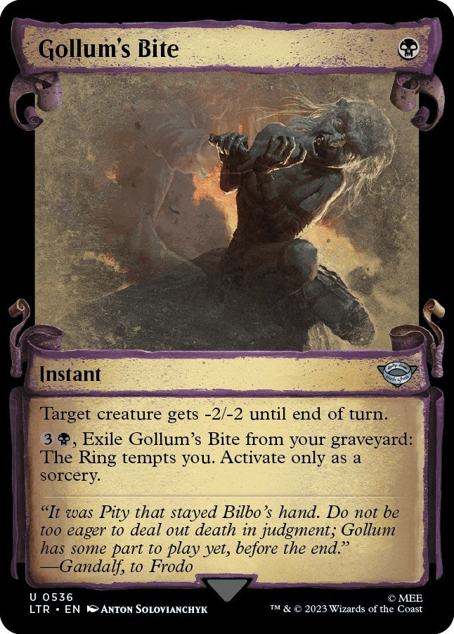 Image for Gollum's Bite (Showcase Scrolls) (536) [Universes Beyond: The Lord of the Rings: Tales of Middle-earth]