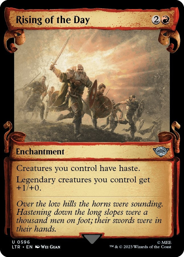Image for Rising of the Day (Showcase Scrolls) (596) [Universes Beyond: The Lord of the Rings: Tales of Middle-earth]