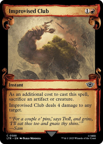 Image for Improvised Club (Showcase Scrolls) (588) [Universes Beyond: The Lord of the Rings: Tales of Middle-earth]