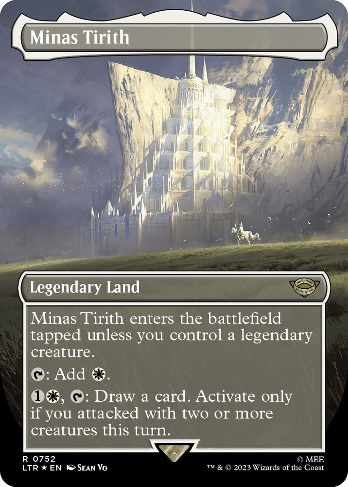 Image for Minas Tirith (Borderless) (Surge Foil) (752) [Universes Beyond: The Lord of the Rings: Tales of Middle-earth]