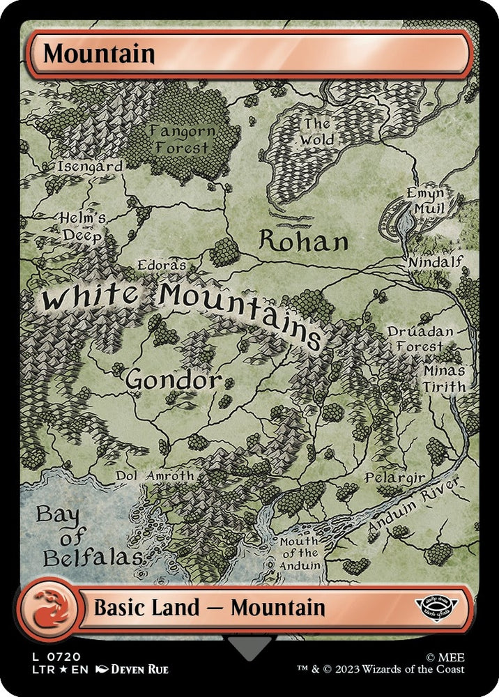 Image for Mountain (0720) (Surge Foil) (720) [Universes Beyond: The Lord of the Rings: Tales of Middle-earth]