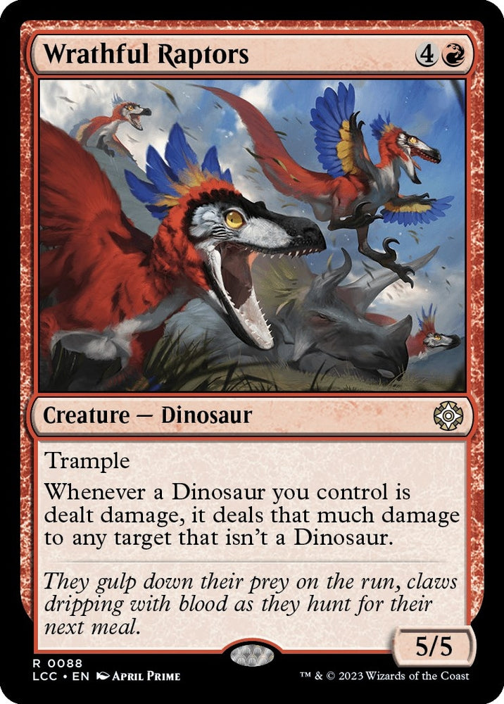 Image for Wrathful Raptors (88) [Commander: The Lost Caverns of Ixalan]