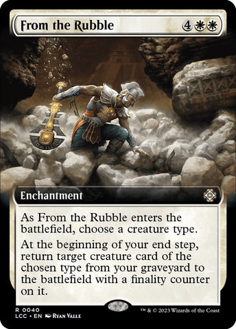 Image for From the Rubble (Extended Art) (40) [Commander: The Lost Caverns of Ixalan]