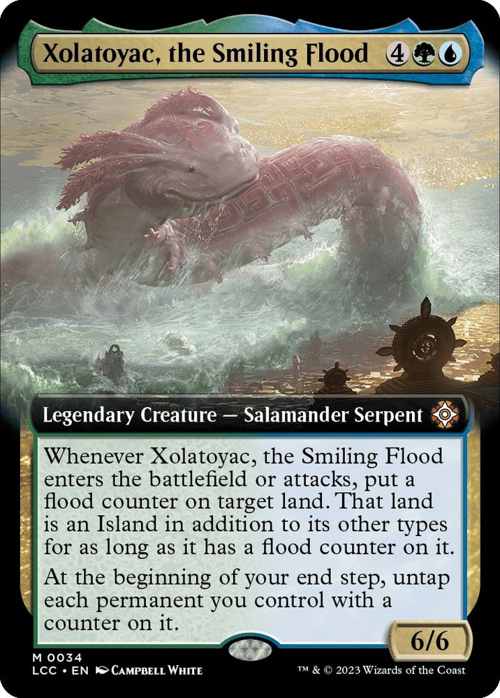 Image for Xolatoyac, the Smiling Flood (Extended Art) (34) [Commander: The Lost Caverns of Ixalan]