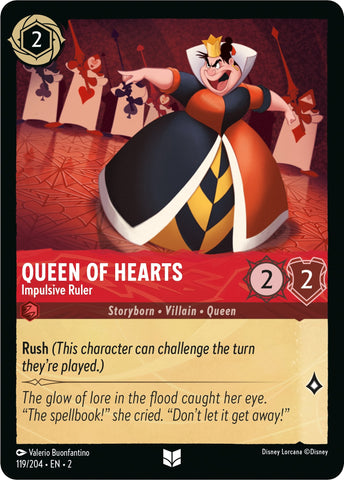 Image for Queen of Hearts - Impulsive Ruler (119/204) - Disney Lorcana