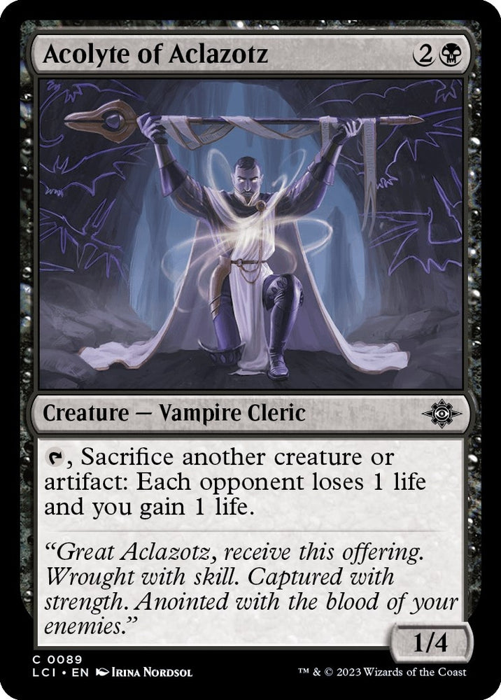 Image for Acolyte of Aclazotz (89) [The Lost Caverns of Ixalan]