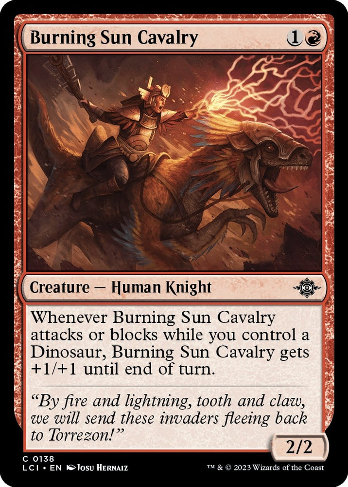 Image for Burning Sun Cavalry (138) [The Lost Caverns of Ixalan]