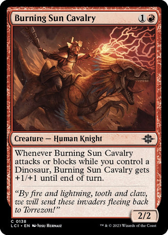 Image for Burning Sun Cavalry (138) [The Lost Caverns of Ixalan]