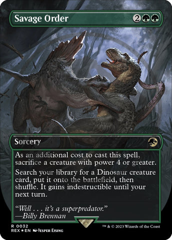 Image for Savage Order (Borderless) (Emblem) (32) - Magic: The Gathering