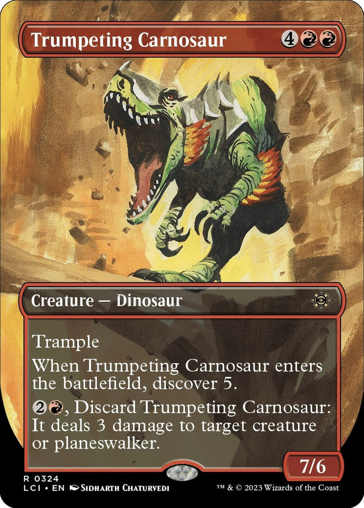 Image for Trumpeting Carnosaur (Borderless) (324) [The Lost Caverns of Ixalan]