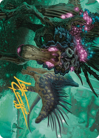 Image for Walk with the Ancestors Art Card (Gold-Stamped Signature) (32) [Art Series: The Lost Caverns of Ixalan]