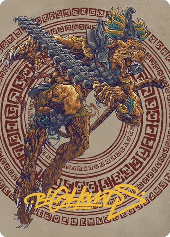 Image for Sovereign Okinec Ahau Art Card (Gold-Stamped Signature) (53) [Art Series: The Lost Caverns of Ixalan]
