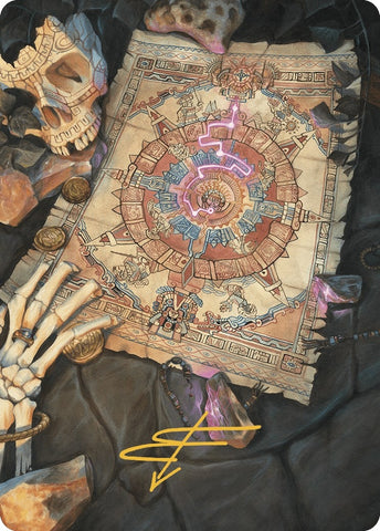 Image for Map Token Art Card (Gold-Stamped Signature) (68) [Art Series: The Lost Caverns of Ixalan]