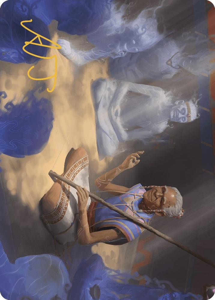 Image for Ancestral Reminiscence Art Card (Gold-Stamped Signature) (9) [Art Series: The Lost Caverns of Ixalan]