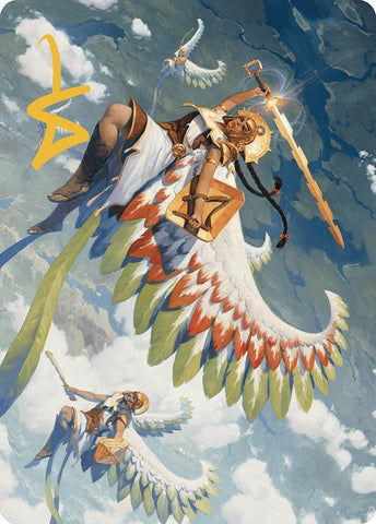 Image for Resplendent Angel Art Card (5/81) (Gold-Stamped Signature) (5) [Art Series: The Lost Caverns of Ixalan]