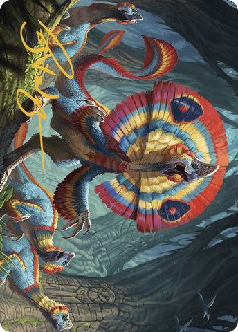 Image for Sunfrill Imitator Art Card (Gold-Stamped Signature) (78) [Art Series: The Lost Caverns of Ixalan]
