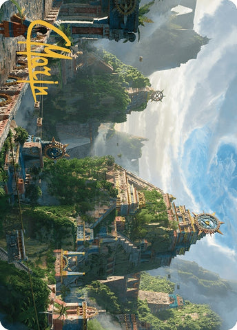Image for Clifftop Retreat Art Card (Gold-Stamped Signature) (81) [Art Series: The Lost Caverns of Ixalan]