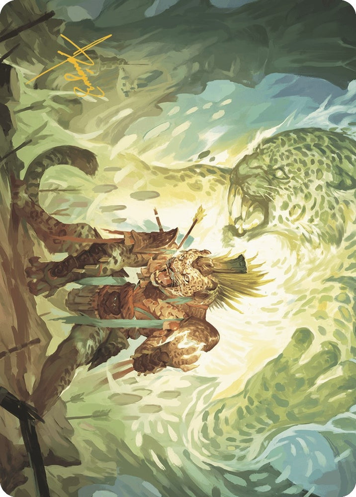 Image for Might of the Ancestors Art Card (Gold-Stamped Signature) (2) [Art Series: The Lost Caverns of Ixalan]