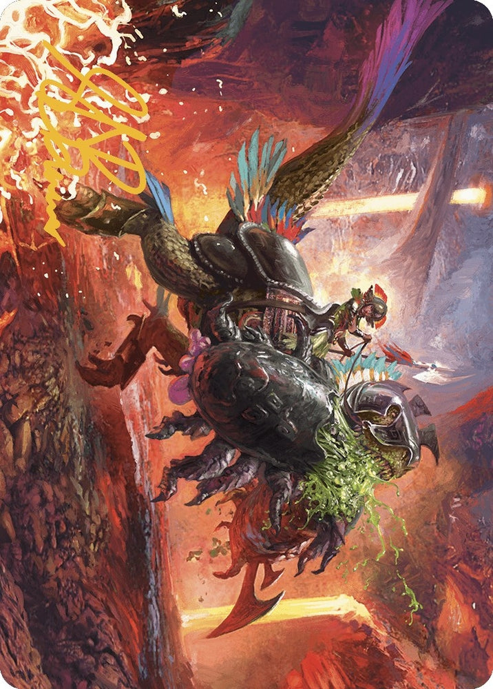 Image for Triumphant Chomp Art Card (Gold-Stamped Signature) (21) [Art Series: The Lost Caverns of Ixalan]