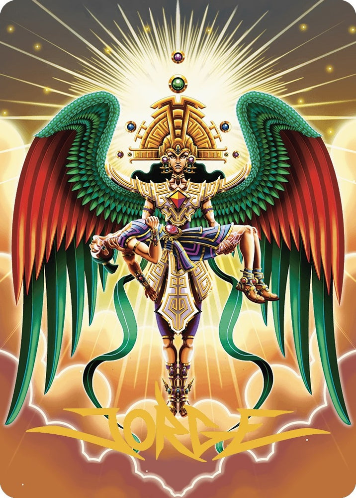 Image for Resplendent Angel Art Card (59/81) (Gold-Stamped Signature) (59) [Art Series: The Lost Caverns of Ixalan]