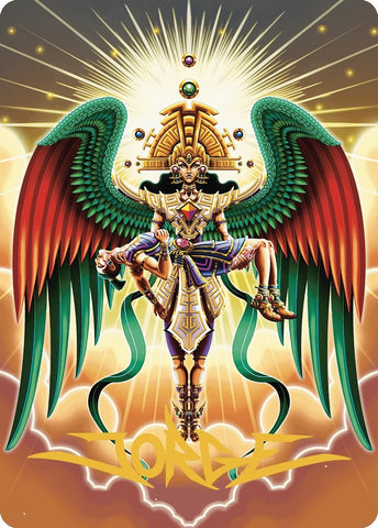 Image for Resplendent Angel Art Card (59/81) (Gold-Stamped Signature) (59) [Art Series: The Lost Caverns of Ixalan]