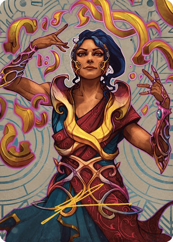 Image for Saheeli, the Sun's Brilliance Art Card (Gold-Stamped Signature) (52) [Art Series: The Lost Caverns of Ixalan]