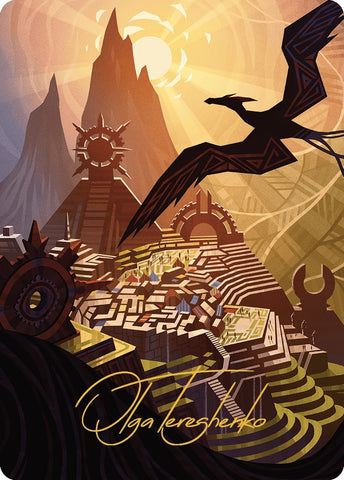 Image for Plains Art Card (Gold-Stamped Signature) (44) [Art Series: The Lost Caverns of Ixalan]
