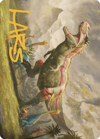 Image for Ghalta, Stampede Tyrant Art Card (Gold-Stamped Signature) (24) [Art Series: The Lost Caverns of Ixalan]