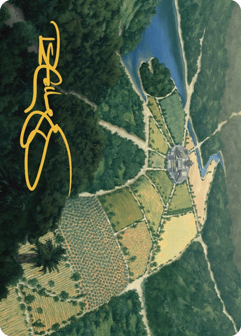 Image for Restless Prairie Art Card (Gold-Stamped Signature) (43) [Art Series: The Lost Caverns of Ixalan]