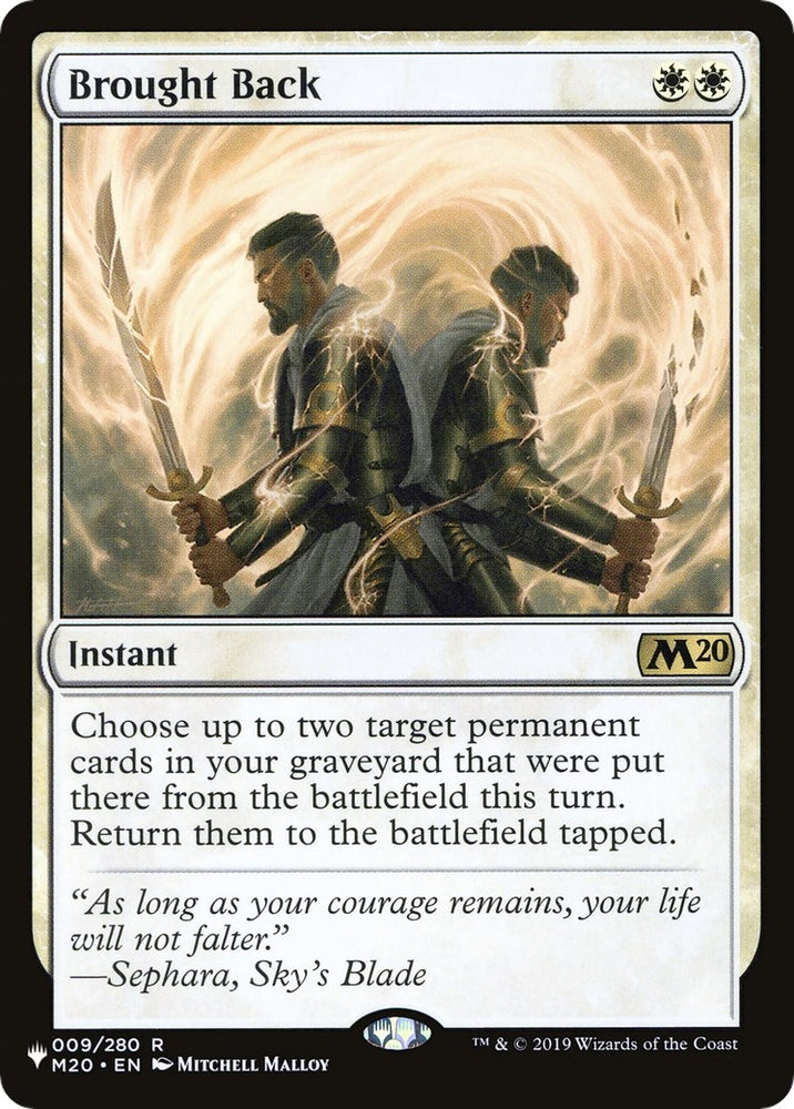 Image for Brought Back (9) [The List Reprints]