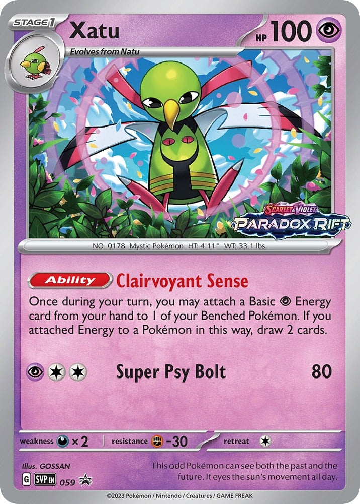 Image for Xatu - 059 (Prerelease) (059) [SV: Scarlet & Violet Promo Cards]