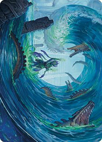 Image for Wave Goodbye Art Card (76) [Art Series: The Lost Caverns of Ixalan]