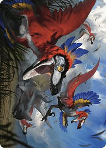 Image for Wrathful Raptors Art Card (77) [Art Series: The Lost Caverns of Ixalan]