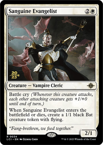 Image for Sanguine Evangelist (34) [Prerelease Cards]
