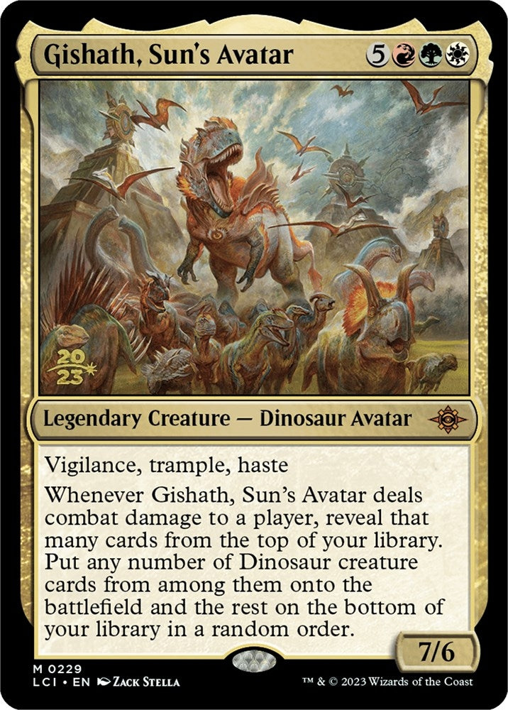 Image for Gishath, Sun's Avatar (LCI) (229) [Prerelease Cards]