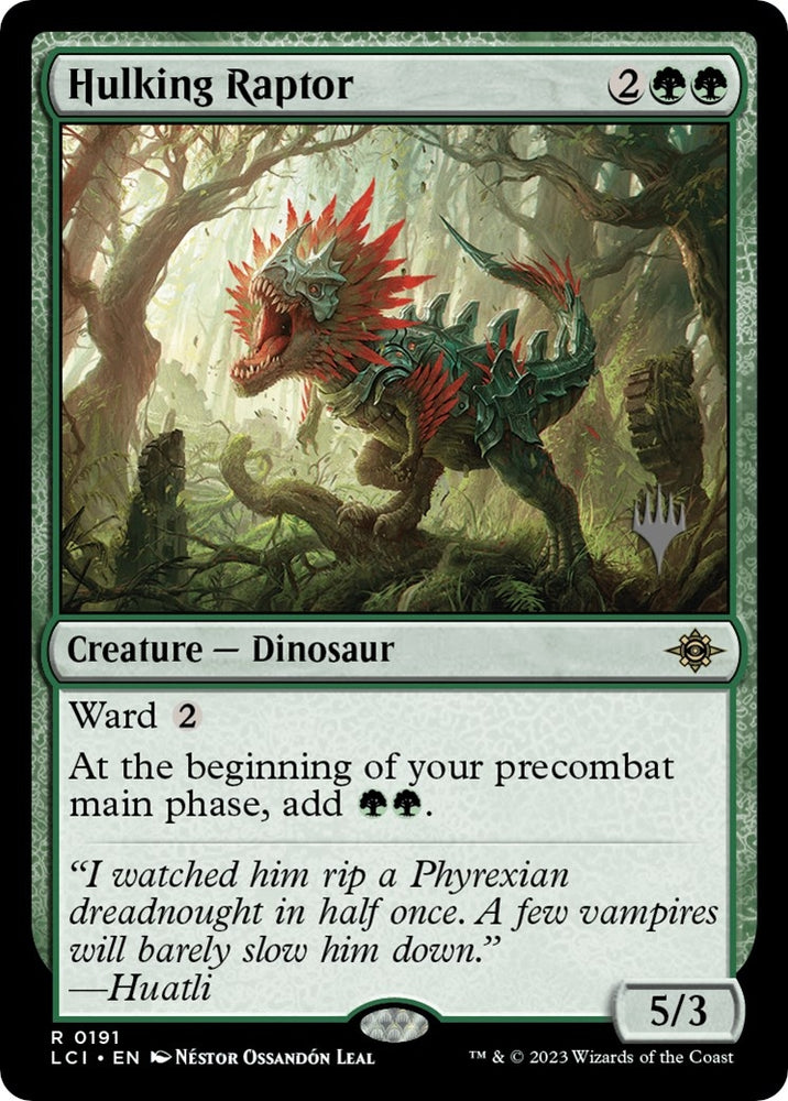 Image for Hulking Raptor (191) [Promo Pack: The Lost Caverns of Ixalan]