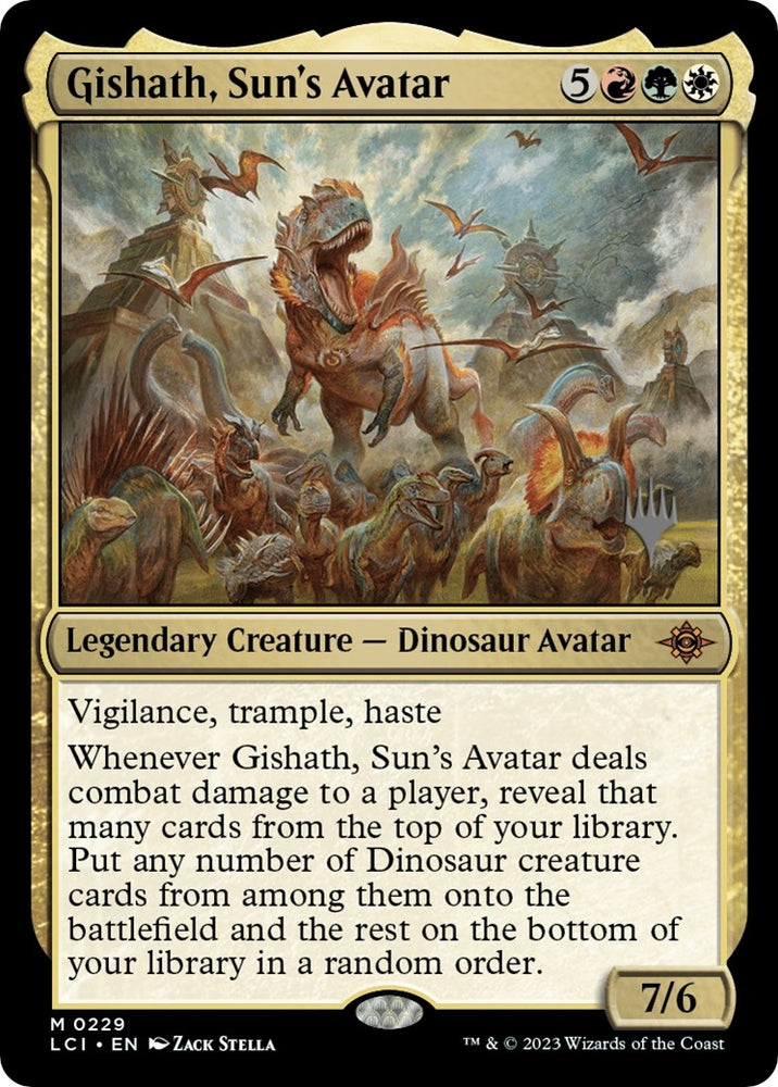Image for Gishath, Sun's Avatar (229) [Promo Pack: The Lost Caverns of Ixalan]