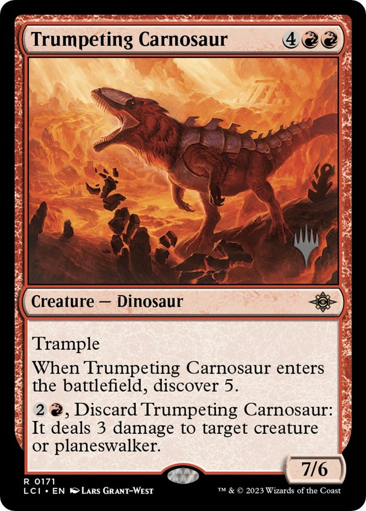 Image for Trumpeting Carnosaur (171) [Promo Pack: The Lost Caverns of Ixalan]