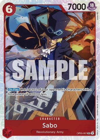 Image for Sabo (007) (OP05-007) - One Piece Card Game