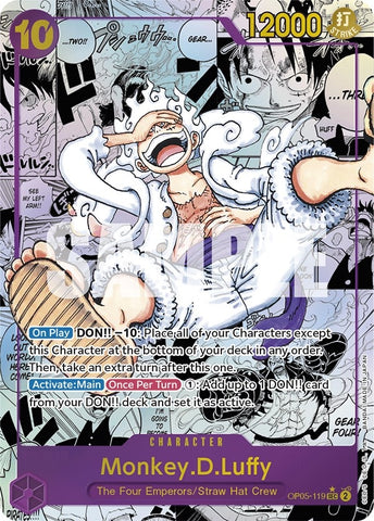 Monkey.D.Luffy (119) (Alternate Art) (Manga) (OP05-119) (OP05)